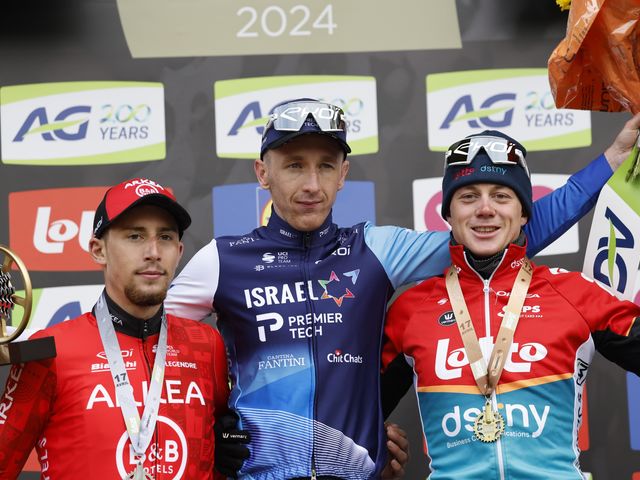 Maxim Van Gils takes a strong third place in La Flèche Wallonne
